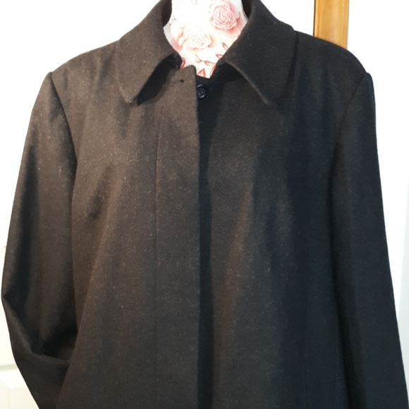 Nice ladies Plus 24 W. Long Wool blend - Picture 2 of 8